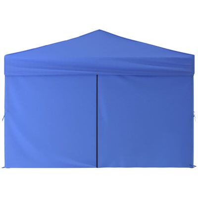 vidaXL Tenda para festas dobrável com paredes laterais 3x3 m azul