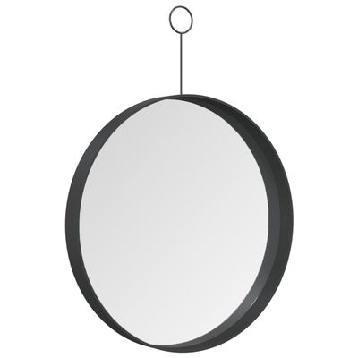 vidaXL Espelho suspenso com gancho 30 cm preto