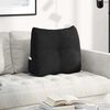 vidaXL Travesseiro para Costas Preto 60 x 24 x 50 cm tecido