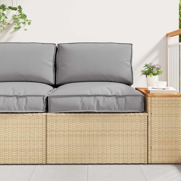 vidaXL Conjunto de Almofadas para Palete 2 pcs Cinzeto Tecido Oxford