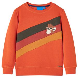 Sweatshirt para crian&ccedil;a laranja 92