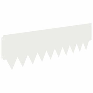 vidaXL Acabamento para Gramado 10 pcs 103 x 30 cm metal Branco