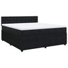 vidaXL Cama com molas/colch&atilde;o 180x200 cm veludo preto