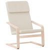 vidaXL Cadeira de descanso tecido cor creme