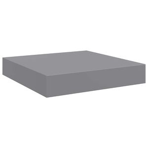 vidaXL Prateleira de parede suspensa 23x23,5x3,8 cm MDF cinzento