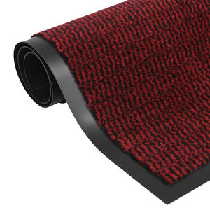 vidaXL Tapete de entrada tufado 60x150 cm vermelho