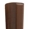 vidaXL Cerca de jardim dupla face castanho 1,8x3 m PVC