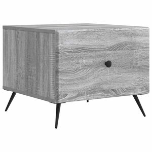 vidaXL Mesa de centro Sonoma Cinzento 49 x 50 x 40 cm