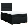 vidaXL Cama com molas/colch&atilde;o 120x200 cm tecido preto