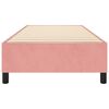 vidaXL Estrutura de cama com molas 100x200 cm veludo rosa