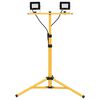 vidaXL Projetor c/ ilumina&ccedil;&atilde;o LED e trip&eacute; 2x20 W branco frio