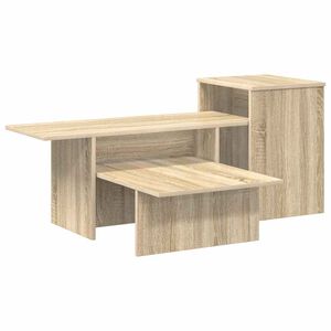 vidaXL Aparador Carvalho Sonoma 91,5 x 35 x 38,5 cm