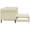 vidaXL Sof&aacute;-cama com gavet&atilde;o 90x200 cm couro artificial creme