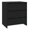 vidaXL Aparador 70x41x75 cm derivados de madeira preto