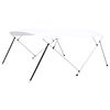 vidaXL Toldo em 4 arcos Bimini 243x(230-244)x137 cm branco