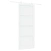 vidaXL Porta Deslizante 93 x 232 cm Derivados de Madeira Branco
