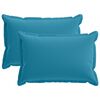 vidaXL Capa almofada 2 unid. HOUTEN Azul-Claro 50 x 75 cm Poli&eacute;ster