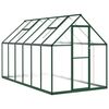 vidaXL Estufa com estrutura base 334x169x195 cm alum&iacute;nio verde