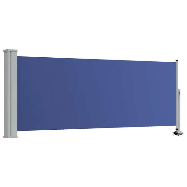 vidaXL Toldo lateral retr&aacute;til para p&aacute;tio 100x300 cm azul
