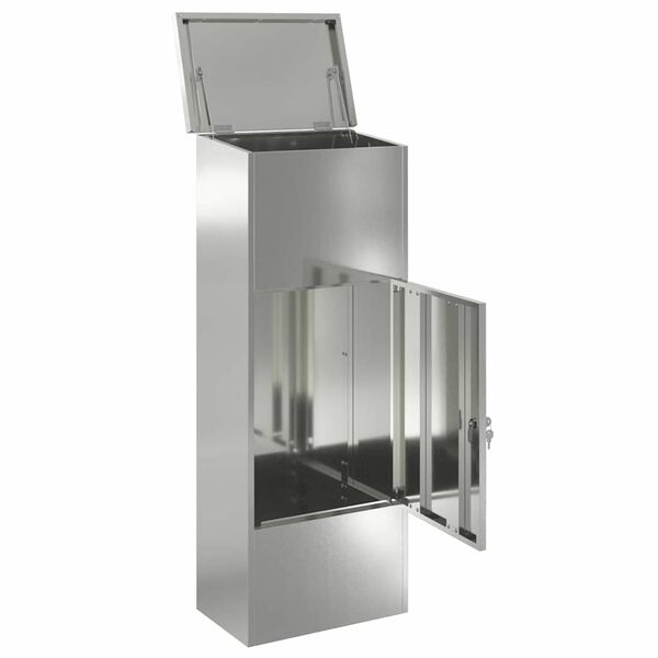 vidaXL Caixa para entrega de pacotes Preto 44,5 x 29 x 110,5 cm