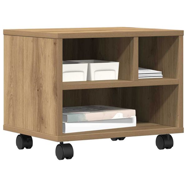 vidaXL Suporte para Impressora Carvalho Artesanal 41 x 32 x 34,5 cm