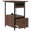 vidaXL Arm&aacute;rio de Cabeceira com gaveta Carvalho Marrom 60 x 30 x 61 cm
