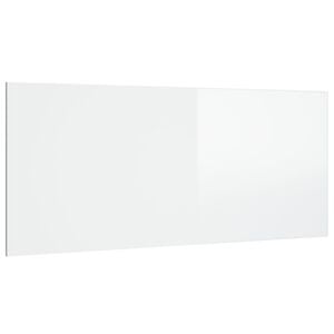 vidaXL Cabeceira cama 200x1,5x80 cm derivados madeira branco brilhante