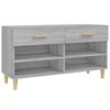 vidaXL Sapateira 102x35x55 cm derivados de madeira sonoma cinza