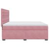 vidaXL Cama com molas/colch&atilde;o 180x200 cm veludo rosa