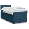 vidaXL Cama boxspring com colch&atilde;o 80x200 cm veludo azul