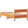 vidaXL Cama sem colch&atilde;o 90x200 cm pinho maci&ccedil;o castanho-mel