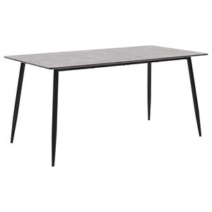 vidaXL Mesa de jantar 160x80x75 cm MDF cinzento
