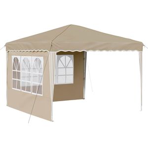 vidaXL Tenda de Festa Pop-up 288 x 288 x 245 cm Creme Tecido Oxford