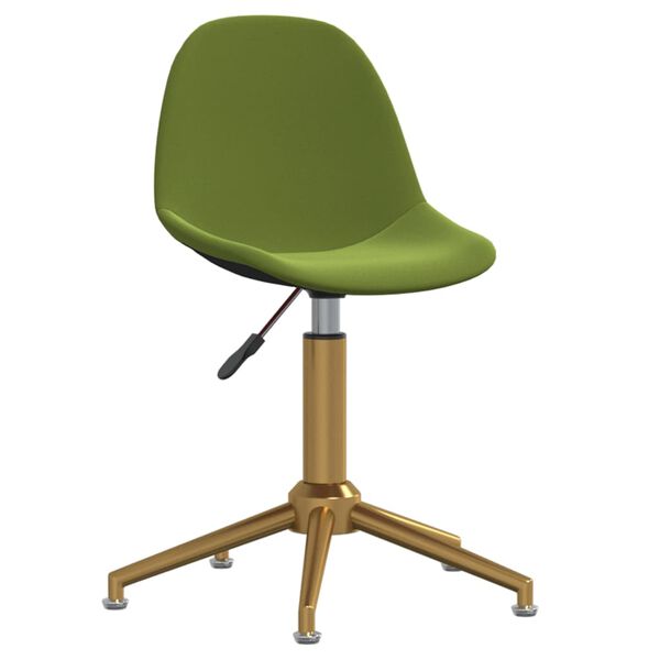 vidaXL Cadeiras de jantar girat&oacute;rias 2 pcs veludo verde-claro