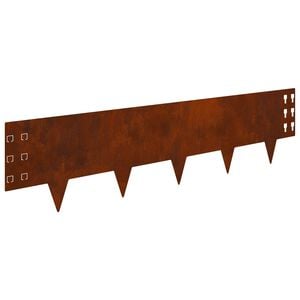 vidaXL Acabamento para Gramado 30 unid. 100 x 25 cm A&ccedil;o