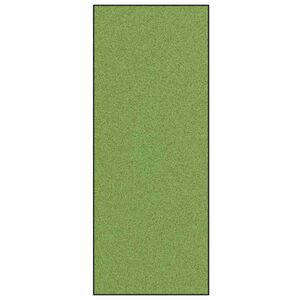 vidaXL Tapete de Entrada Verde e Preto 120 x 300 cm Poliamida e PVC