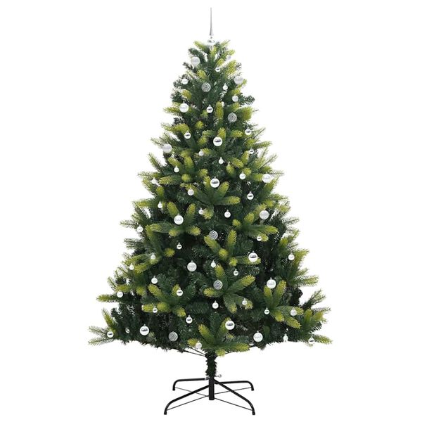 vidaXL &Aacute;rvore de Natal Artificial Articulada 300 LEDs Verde 240 cm