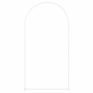 vidaXL Arco de Casamento Branco 100 x 39 x 200 cm A&ccedil;o