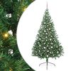 vidaXL &Aacute;rvore de Natal Artificial Pr&eacute;-iluminada Verde 240 cm PVC