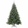 vidaXL &Aacute;rvore de Natal Artificial com 300 LEDs Verde 180 cm PE e PVC
