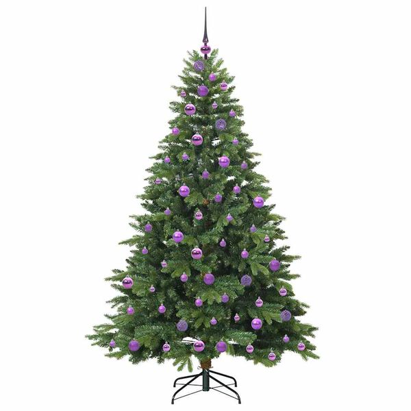 vidaXL &Aacute;rvore de Natal Artificial com 300 LEDs Verde 180 cm PE e PVC