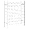 vidaXL Garrafeira para 48 garrafas metal branco