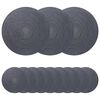 vidaXL Sousplat de Juta 12 pcs Cinzento-escuro &Oslash; 30 cm 100% Juta Tossa