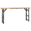 vidaXL Mesa de cerveja dobr&aacute;vel 170x50x75/105 cm madeira abeto maci&ccedil;a