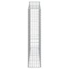 vidaXL Cestos gabião arqueados 6pcs 200x30x140/160cm ferro galvanizado