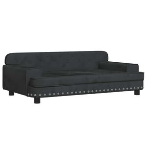 vidaXL Cama para c&atilde;es 90x53x30 cm veludo preto