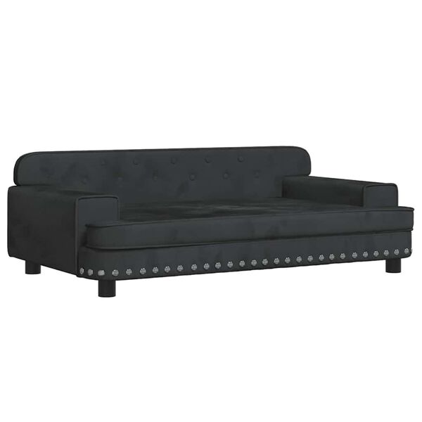 vidaXL Cama para c&atilde;es 90x53x30 cm veludo preto