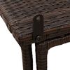 vidaXL Mesa de jardim dobrável 90x51x75 cm vime PE castanho