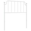 vidaXL Cabeceira de cama 90 cm metal branco