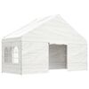 vidaXL Gazebo com telhado 8,92x5,88x3,75 m polietileno branco